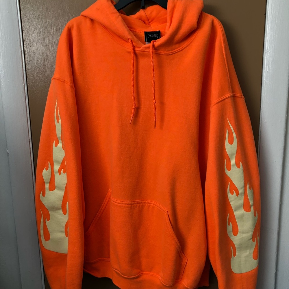 Kylie jenner shop orange flame hoodie/sweatshirt